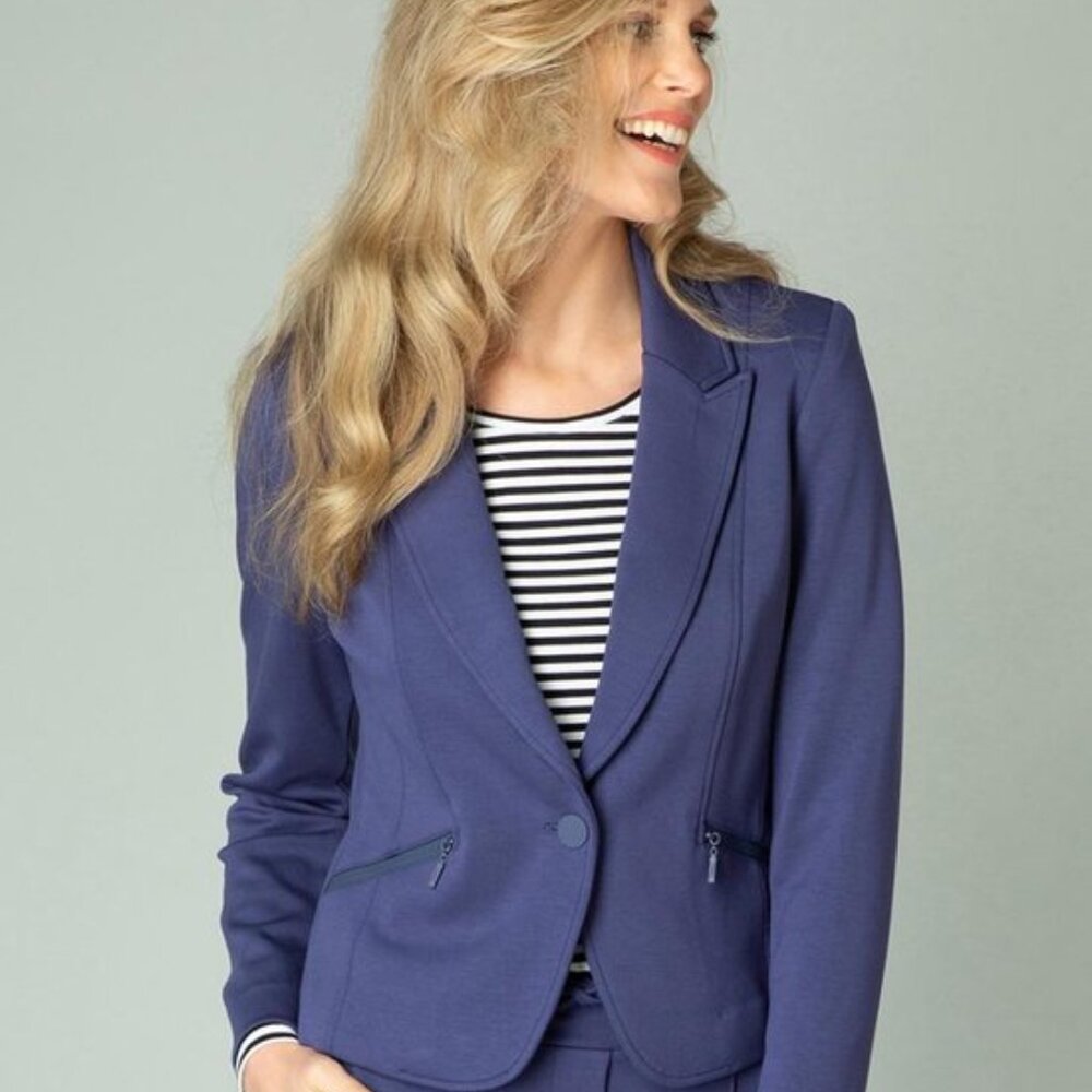 YEST The Netherlands Graciela Blazer in Marine Blue - EUR 36 / US size 4